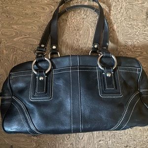 COACH black handbag